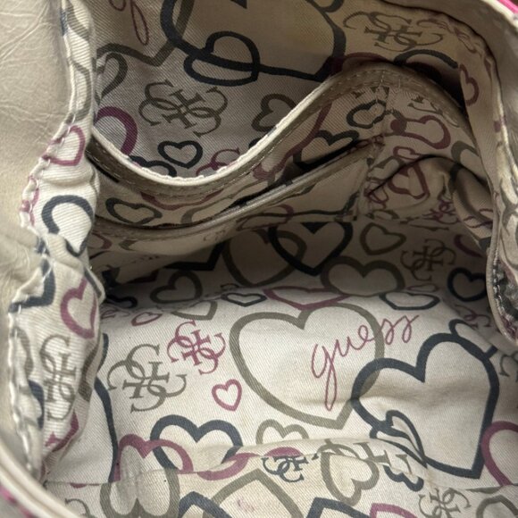 Y2K Guess Patchwork Shoulder Crossbody Bag – Pink/Purple/Beige – Vintage 2000s - Picture 7 of 15